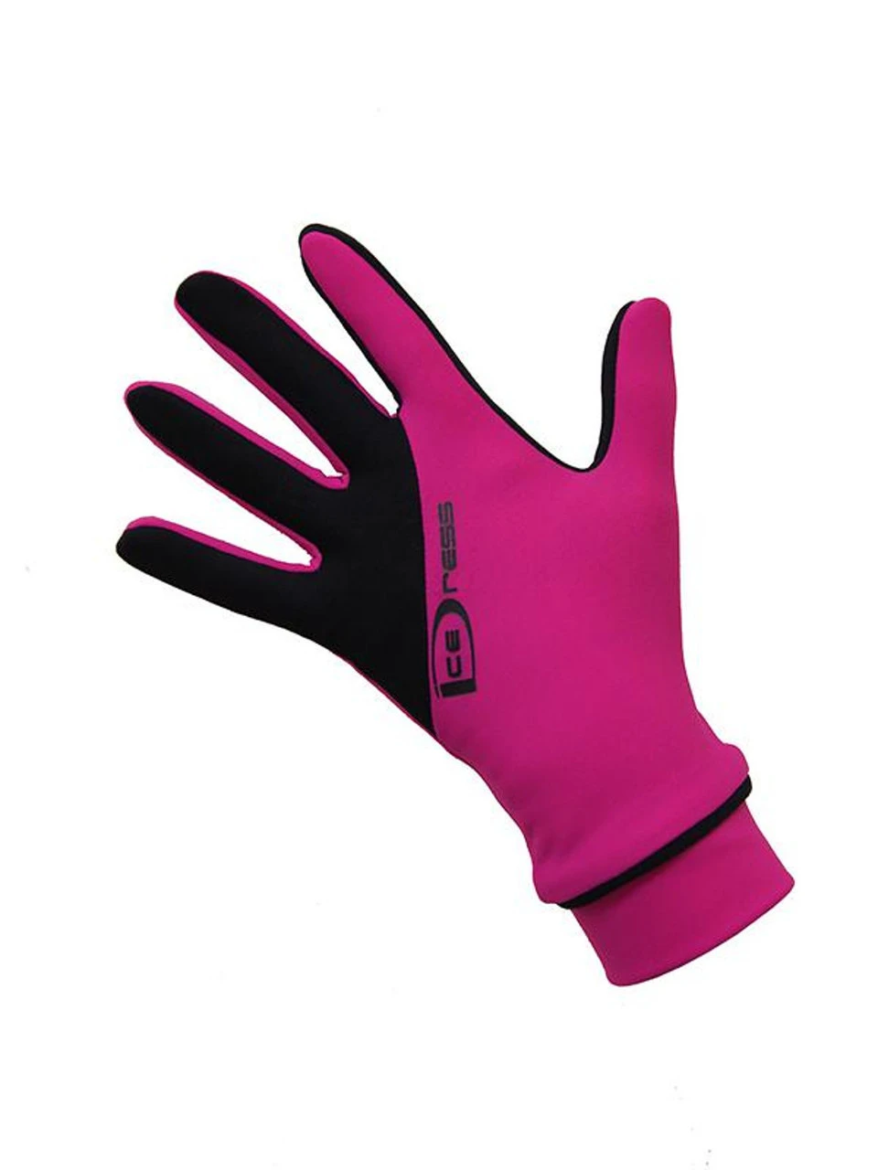 Icedress - Two Color Thermal Figure Skating Gloves "IceDress-Sport" (Fuchsia And Black) 3 Icedress - Two Color Thermal Figure Skating Gloves "IceDress-Sport" (Fuchsia And Black)