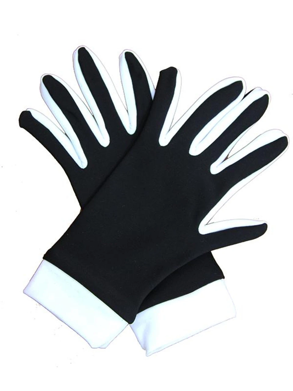 Icedress- Thermal Figure Skating Gloves (Black & White) 3 Icedress- Thermal Figure Skating Gloves (Black & White)