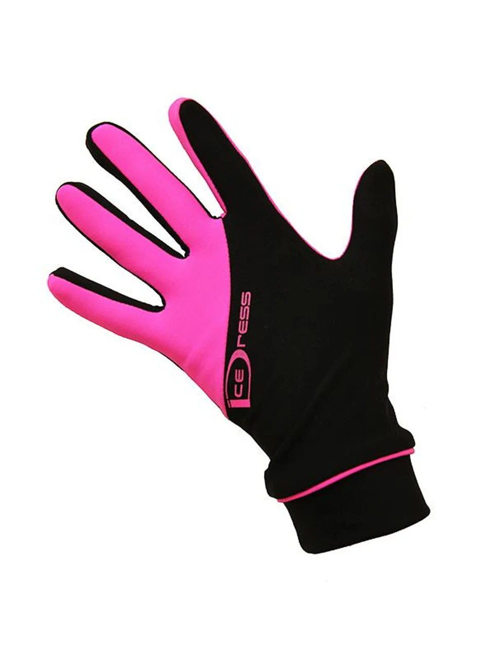 Icedress - Two Color Thermal Figure Skating Gloves "IceDress-Sport" (Balck And Hot Pink) 3 Icedress - Two Color Thermal Figure Skating Gloves "IceDress-Sport" (Balck And Hot Pink)