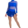 Elite Xpression - Crop Top Royal Blue Dress -Skate Shop b89db60ecc03 90116.1645100827