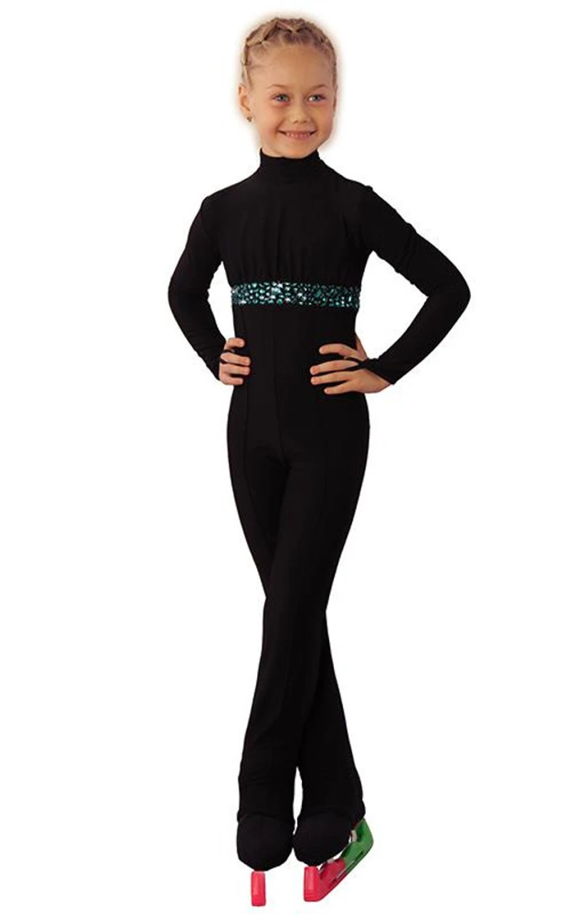 IceDress - Figure Skating Training Overalls -Style (Black) 3 IceDress - Figure Skating Training Overalls -Style (Black)