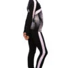 IceDress Figure Skating Thermal Pants - Jump (Black With White Stripes)