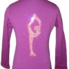 Purple Figure Skating Jacket With "Biellmann" Applique