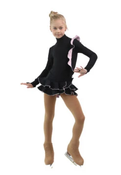 IceDress Figure Skating Dress - Thermal - Flamenco (Black With Light Pink) -Skate Shop c259edc75f50 32147 23125 52940.1582521204