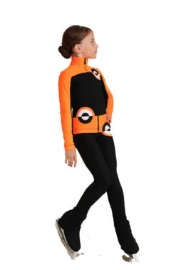 IceDress Figure Skating Outfit - Thermal - Bubble Gum (Black, Fluorescent Orange) -Skate Shop c47653ddd85a 76906.1600954783