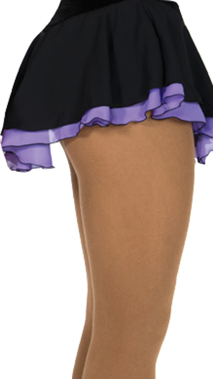 305 Jerry's Double Georgette Skirt - Black/Purple 3 305 Jerry's Double Georgette Skirt - Black/Purple