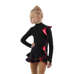 IceDress Figure Skating Dress - Thermal - Flamenco (Black With Hot Coral) -Skate Shop d452eefa8edc 77207 09428 73985.1582510637