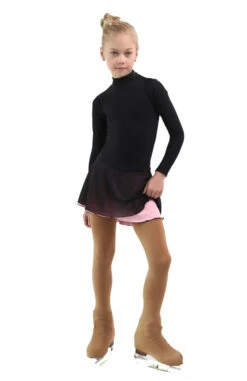 IceDress - Figure Skating Skirts - Harmony (Black With Light Pink ) -Skate Shop d460bff724f1 02356 21354.1582498722