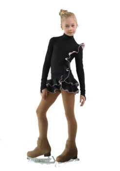 IceDress Figure Skating Dress - Thermal - Flamenco (Black With Light Pink) -Skate Shop d4c4d7bab992 29507 44275 47247.1582521204