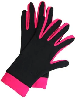 Icedress- Thermal Figure Skating Gloves (Black & Raspberry)