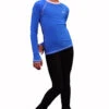 IceDress - Figure Skating Longsleeve (Blue With White)