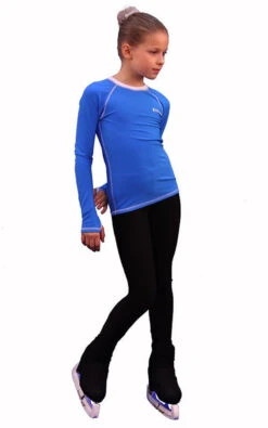 IceDress - Figure Skating Longsleeve (Blue With White)