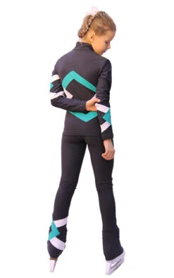 IceDress Figure Skating Outfit - Thermal - Bauer (Dark Gray, Mint And White) 7 IceDress Figure Skating Outfit - Thermal - Bauer (Dark Gray, Mint And White) -Skate Shop e023133f325b 21745 28314 47487.1582434960