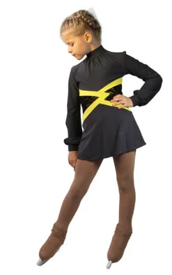 IceDress Figure Skating Dress-Thermal - Jackson (Dark Grey With Yellow Belt) 8 IceDress Figure Skating Dress-Thermal - Jackson (Dark Grey With Yellow Belt) -Skate Shop e565dd7f2b097d73ccf5f712dfa85bdd 58654 21801 11217 91818 59724 68253.1582447313