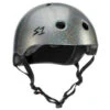 S1 Mega Lifer Helmet - Silver Gloss Glitter -Skate Shop e77fad398898 85034.1594636046