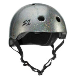 S1 Mega Lifer Helmet - Silver Gloss Glitter