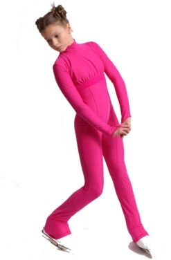 IceDress Figure Skating Overalls - Thermal - Style (Fuchsia With Velvet Trim) -Skate Shop e8ca408fbfc1 02260 69556 26031.1582485920
