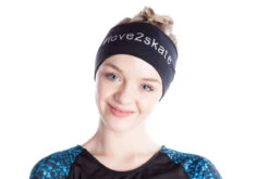Elite Xpression - Black Headband #love2skate Silver