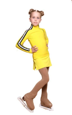 IceDress Figure Skating Jacket - Thermal - Olympus (Yellow With Black Lamps) -Skate Shop ede1d925d4ad 93174 90754.1601477576