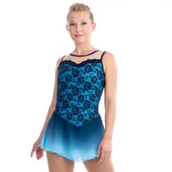 Elite Xpression - Blue Faded Lace Dress -Skate Shop f20ed6c81e77 61106.1643097711