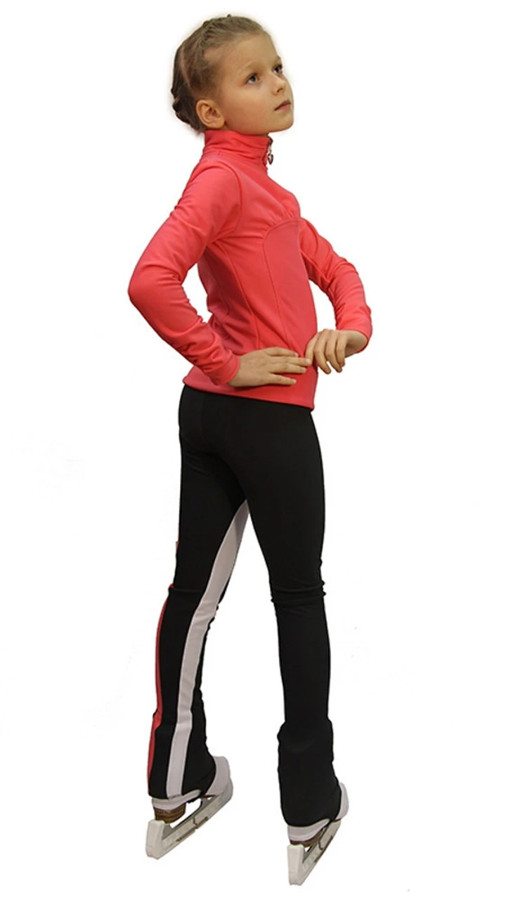 IceDress Figure Skating Outfit - Thermal - Twizzle-8 (Coral) 4 IceDress Figure Skating Outfit - Thermal - Twizzle-8 (Coral) - Image 2