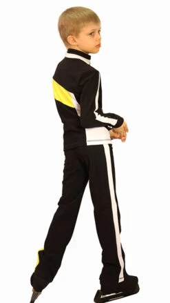 IceDress Figure Skating Outfit - Thermal - Crossover For Boys(Black, White And Yellow) -Skate Shop f3d85c894130 42718 52123.1582449658