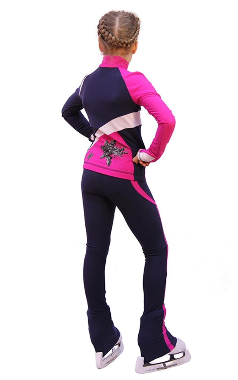 IceDress - IceDress Figure Skating Outfit - Thermal - Split (Blue) 4 IceDress - IceDress Figure Skating Outfit - Thermal - Split (Blue) - Image 2