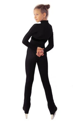 IceDress Figure Skating Overalls - Thermal - Style (Black With Velvet Trim) -Skate Shop fe7ea2a50c22 14216 25929 91601.1582490545