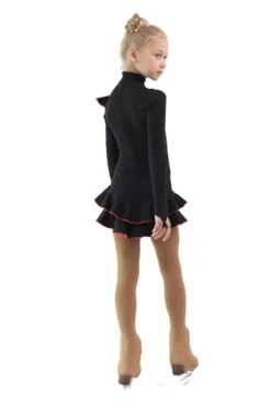 IceDress Figure Skating Dress - Thermal - Flamenco (Black With Hot Coral) -Skate Shop ff9ed148d525 53672 82981.1582477173