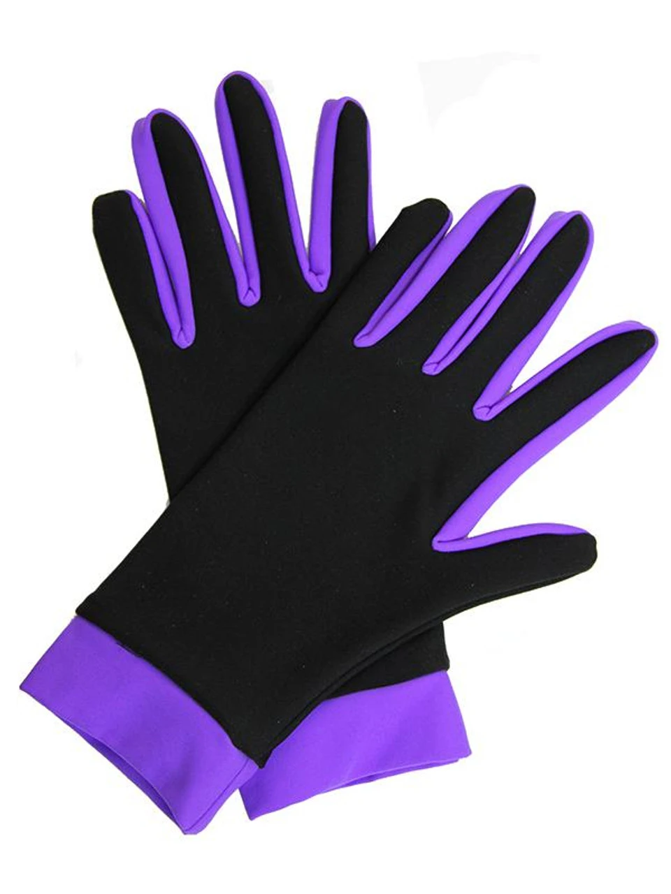 Icedress- Thermal Figure Skating Gloves (Black & Purple) 3 Icedress- Thermal Figure Skating Gloves (Black & Purple)