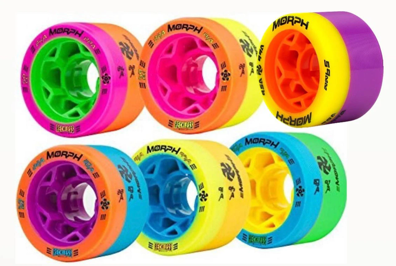 Reckless MORPH Quad Indoor Roller Derby Speed Skate Dual Durometer Wheels 3 Reckless MORPH Quad Indoor Roller Derby Speed Skate Dual Durometer Wheels