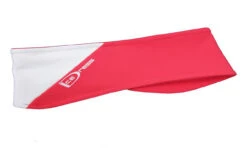 IceDress - Two Color Thermal Figure Skating Headband "IceDress- Sport" (White And Coral)