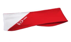 IceDress - Two Color Thermal Figure Skating Headband "IceDress- Sport" (White And Red)