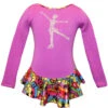 Purple "Peace & Stars" Ice Skating Dress With "Skating Girl" Applique 1 Purple "Peace & Stars" Ice Skating Dress With "Skating Girl" Applique -Skate Shop sd712iceskatingdress 71965.1627429439