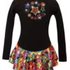 Black "Peace & Stars" Ice Skating Dress With "Peace & Stars" Rhinestone Applique 2 Black "Peace & Stars" Ice Skating Dress With "Peace & Stars" Rhinestone Applique -Skate Shop sd713skatedress2 74833.1613768668