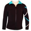 Criss Cross Poly/Spandex Ice Skating Jacket Silver/Turquoise XJ122 2 Criss Cross Poly/Spandex Ice Skating Jacket Silver/Turquoise XJ122 -Skate Shop silverturqpolyspandexjacket 62472.1540224502