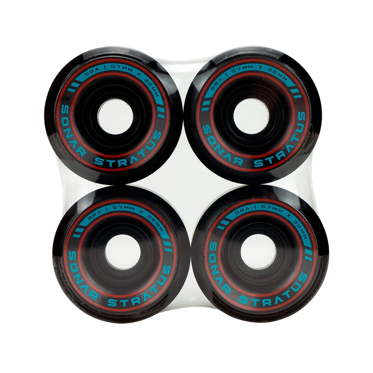 Riedell Skates Sonar Stratus Outdoor Skate Wheels (Set Of 4) 3 Riedell Skates Sonar Stratus Outdoor Skate Wheels (Set Of 4)