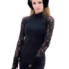 Elite Xpression - Black Xpression Top With Black Lace Sleeves -Skate Shop uhmcxly 41256 63638 88944.1570388554.1280.1280 93514.1573170835
